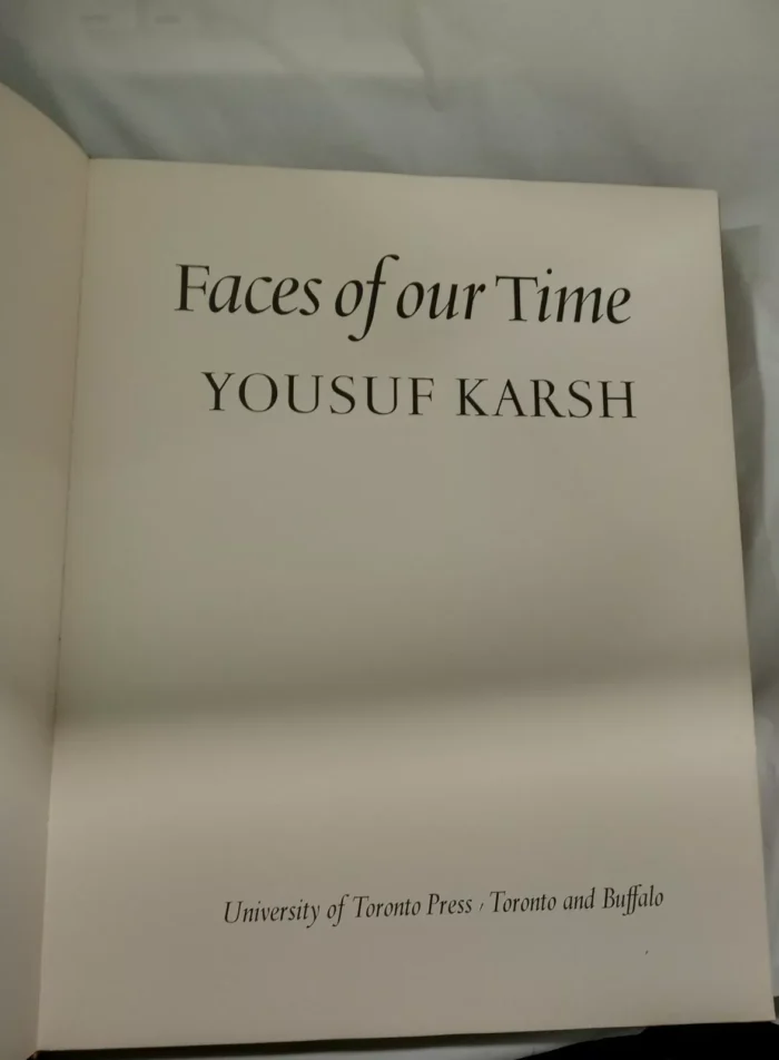 FACES OF OUR TIME By Yousuf Karsh - Hardcover - Image 3